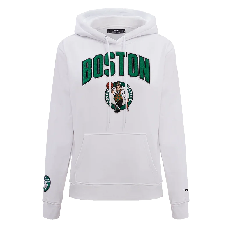 NBA BOSTON CELTICS CLASSIC WOMEN'S PO HOODIE (WHITE)