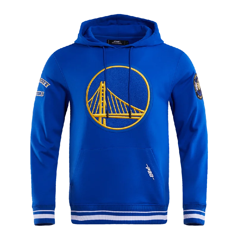 NBA GOLDEN STATE WARRIORS RETRO CLASSIC MEN'S PO HOODIE (ROYAL BLUE)