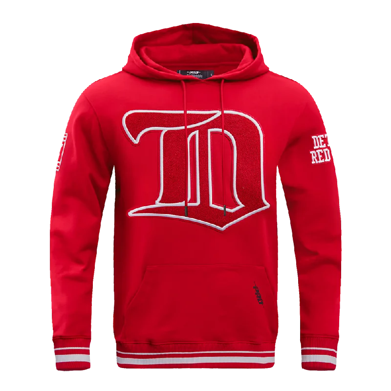 NHL DETROIT RED WINGS RETRO CLASSIC MEN'S PO HOODIE (RED)