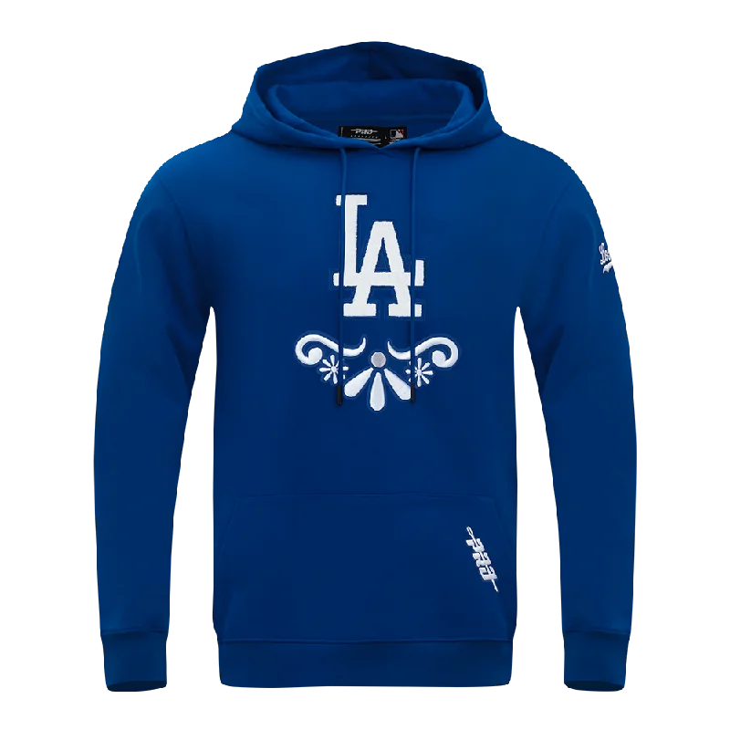 MLB LOS ANGELES DODGERS SUGAR SKULL MEN'S FLC PO HOODIE (DODGER BLUE)