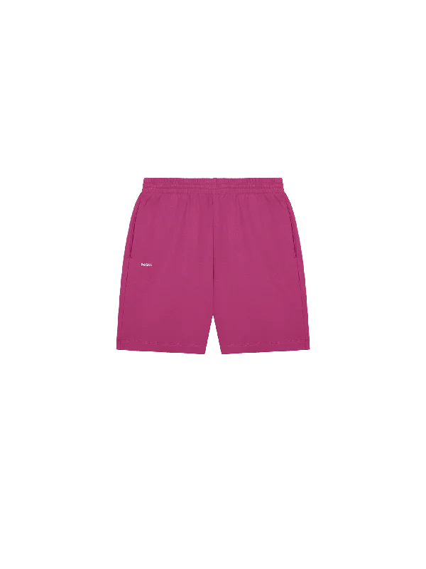 Womens 365 Midweight Mid Length shorts—berry-purple