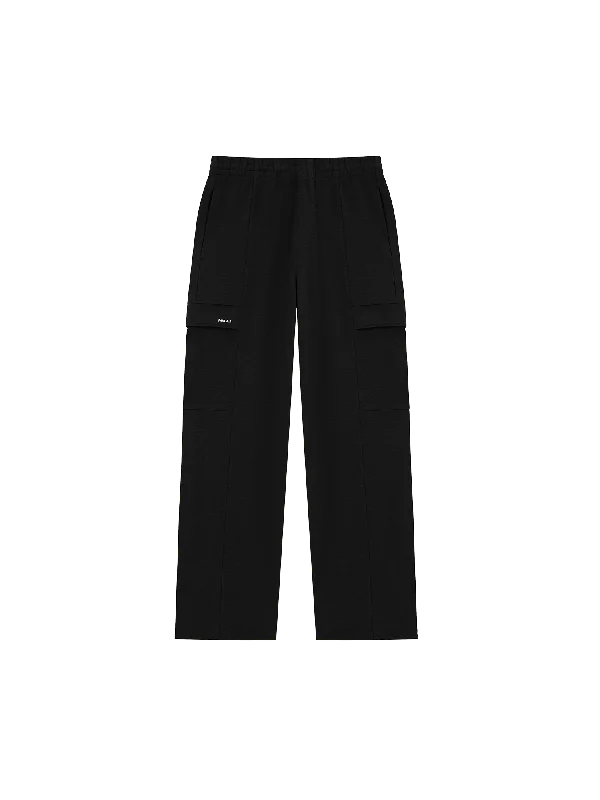 Womens DNA Double Jersey Cargo Trousers—black