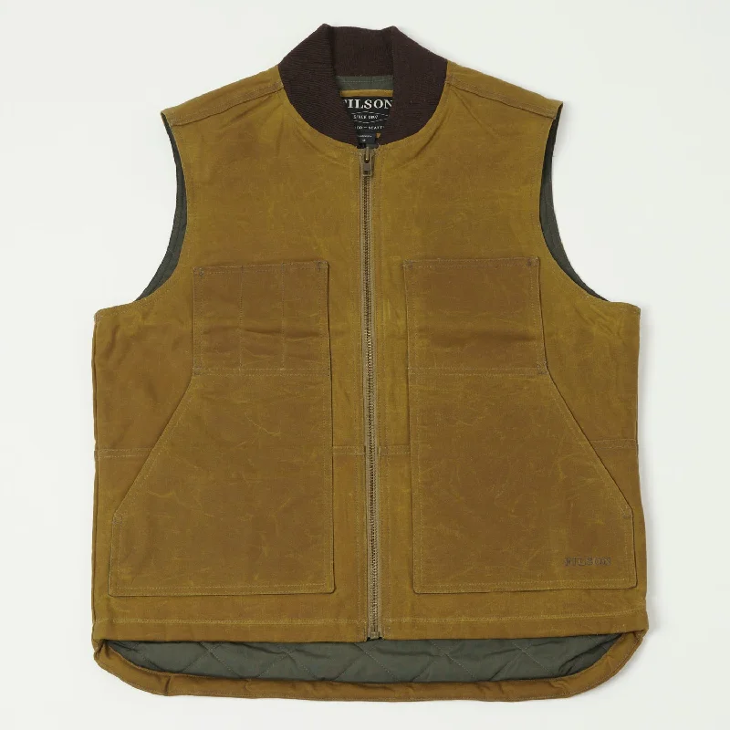 Filson Tin Cloth Insulated Work Vest - Dark Tan