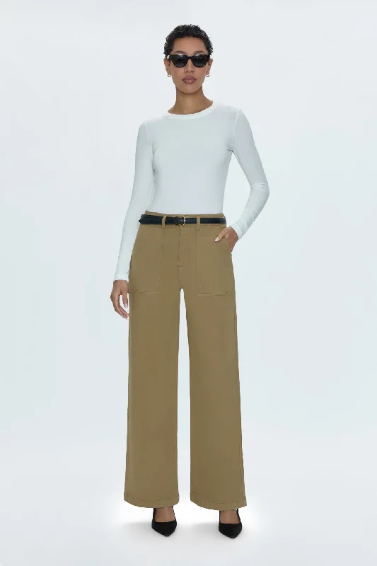 Nicole Wide Leg Pant - Khaki