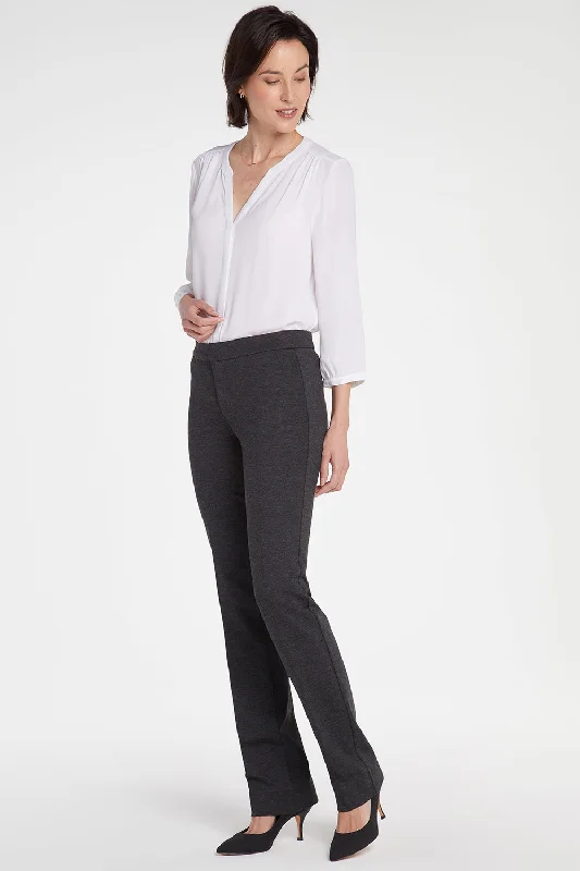 Slim Trouser Pants In Petite - Charcoal Heathered