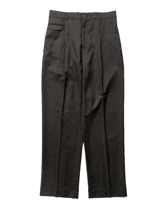 Wanze Classic Straight Leg Trouser Wool Walnut