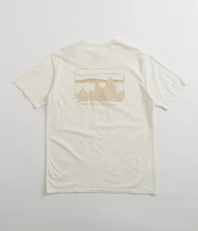 Patagonia 73 Skyline Organic T-Shirt - Birch White