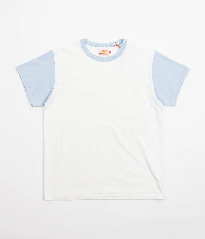 Sunray Sportswear La'ie T-Shirt - Off White / Duck Egg