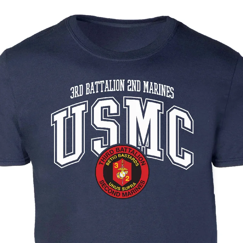 3rd Battalion 2nd Marines Arched Patch Graphic T-shirt