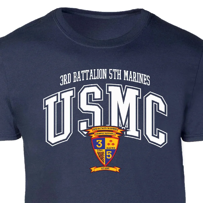 3rd Battalion 5th Marines Arched Patch Graphic T-shirt