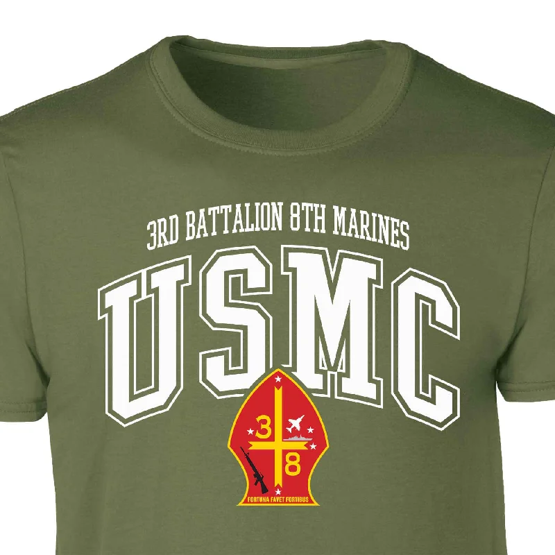 3rd Battalion 8th Marines Arched Patch Graphic T-shirt