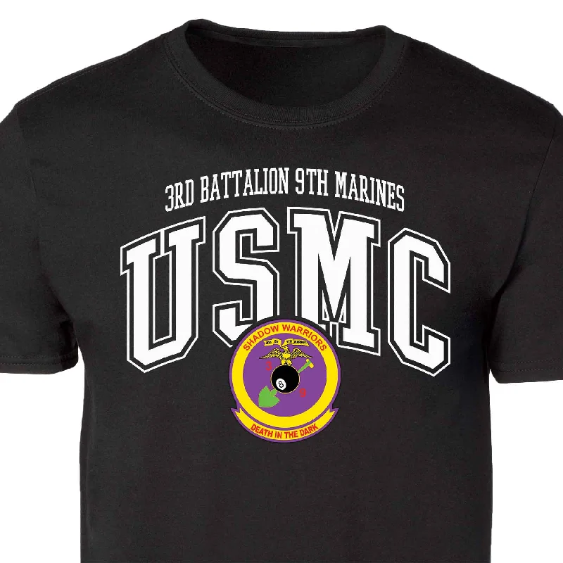 3rd Battalion 9th Marines Arched Patch Graphic T-shirt