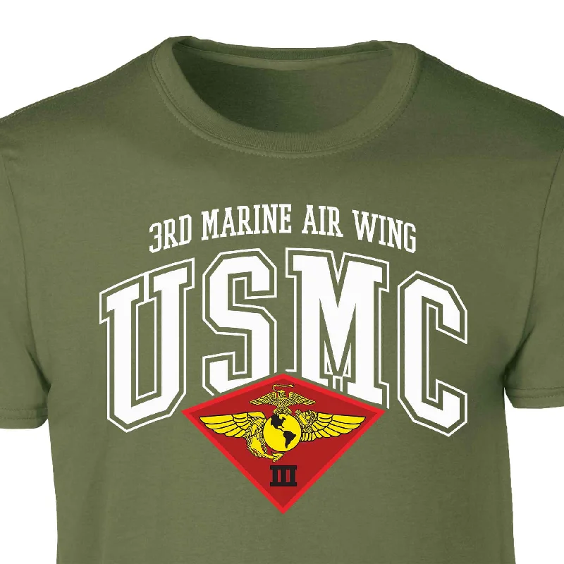 3rd Marine Air Wing Arched Patch Graphic T-shirt