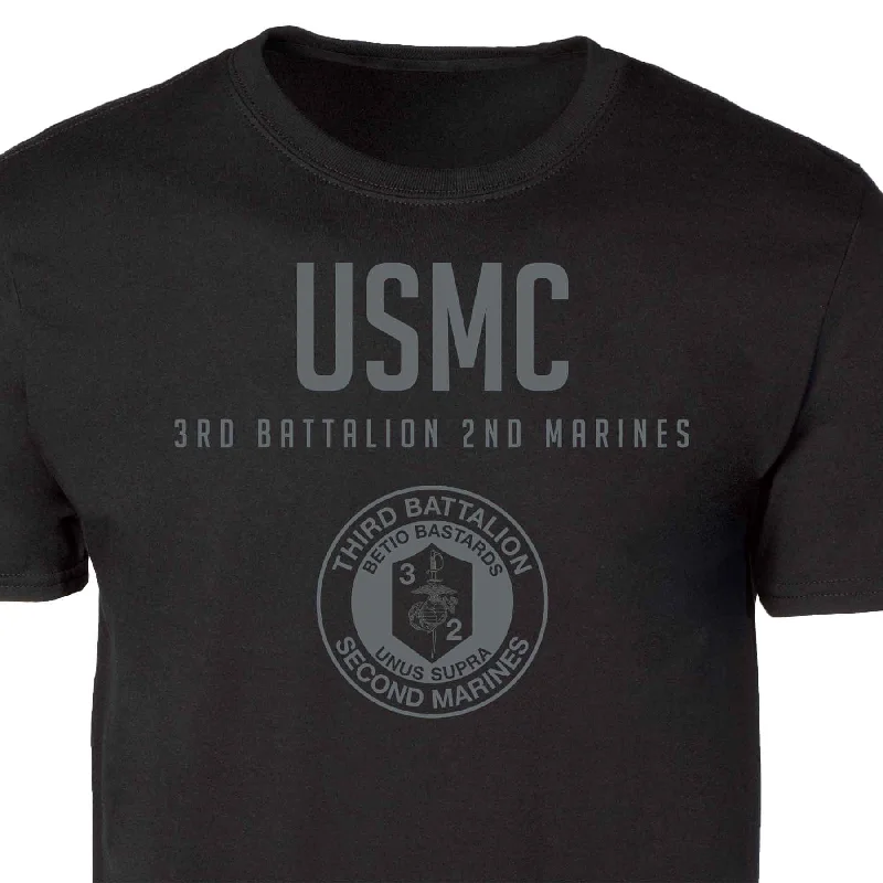 3rd Battalion 2nd Marines Tonal Patch Graphic T-shirt