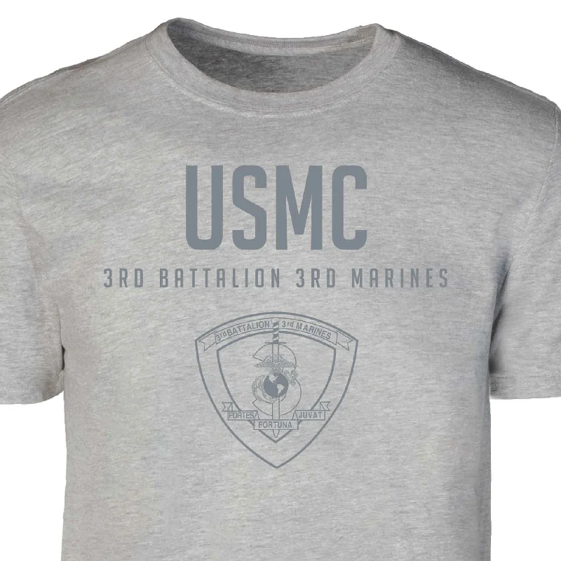 3rd Battalion 3rd Marines Tonal Patch Graphic T-shirt