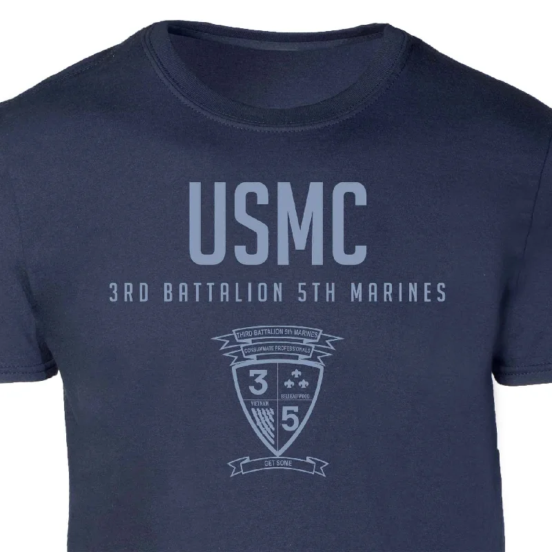 3rd Battalion 5th Marines Tonal Patch Graphic T-shirt