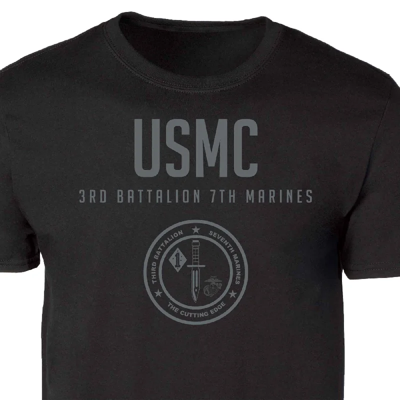 3rd Battalion 7th Marines Tonal Patch Graphic T-shirt