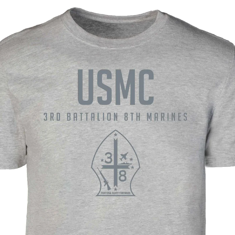 3rd Battalion 8th Marines Tonal Patch Graphic T-shirt