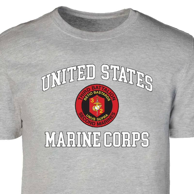 3rd Battalion 2nd Marines USMC Patch Graphic T-shirt