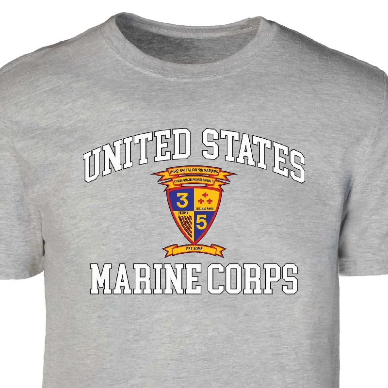 3rd Battalion 5th Marines USMC Patch Graphic T-shirt