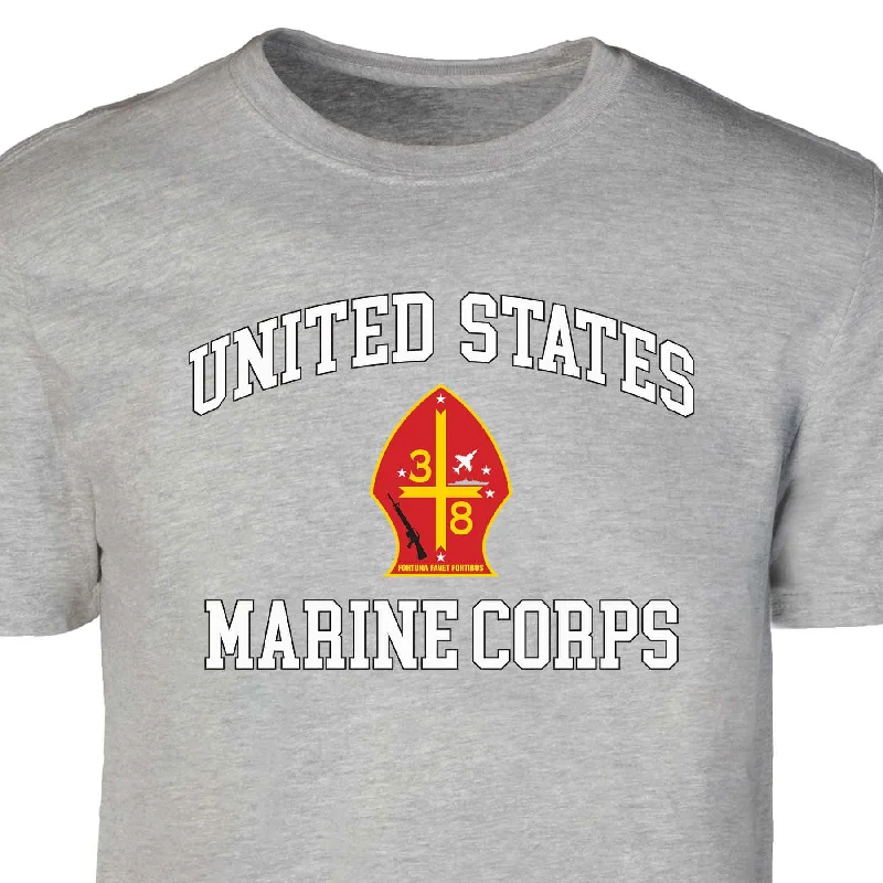 3rd Battalion 8th Marines USMC Patch Graphic T-shirt