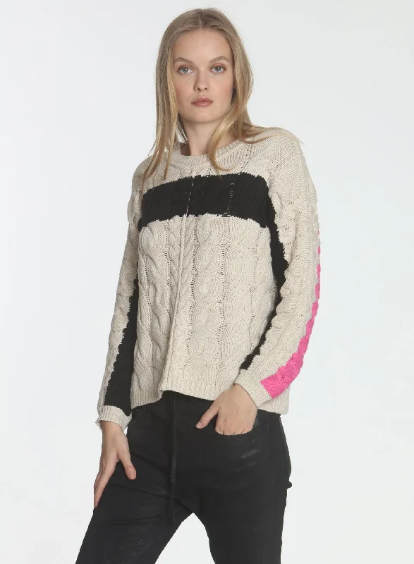 Clara Cable Sweater - Sand