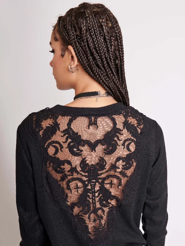 Embroidered Scorpion Sweater