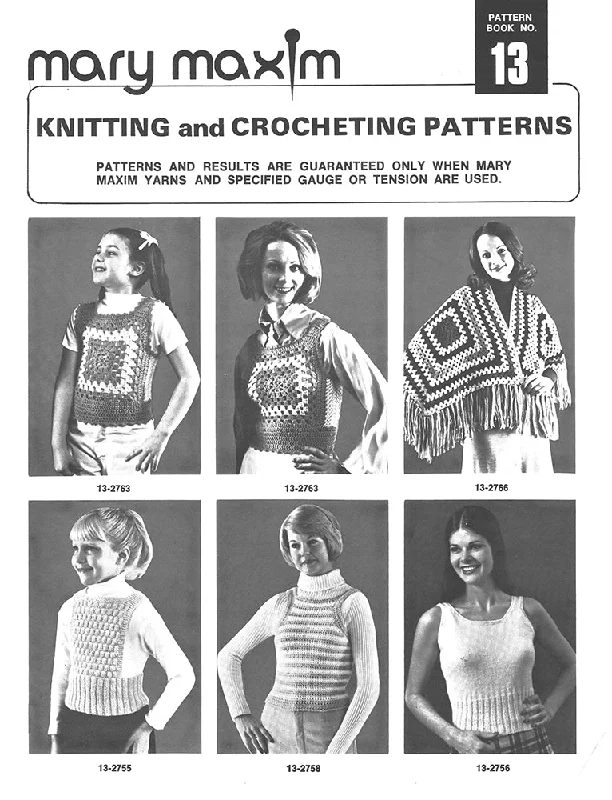 Knitting and Crocheting Pattern Booklet