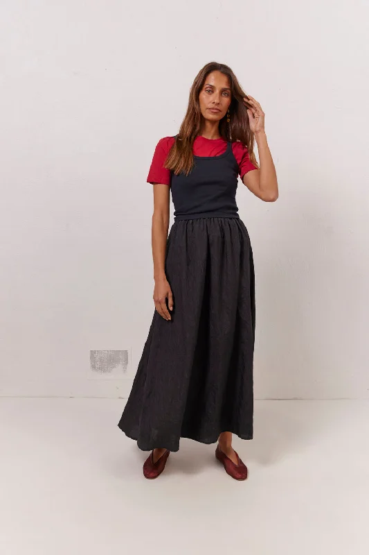 Solara Midi Skirt Black