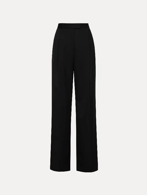 Wide Leg Grain Du Poudre Pant