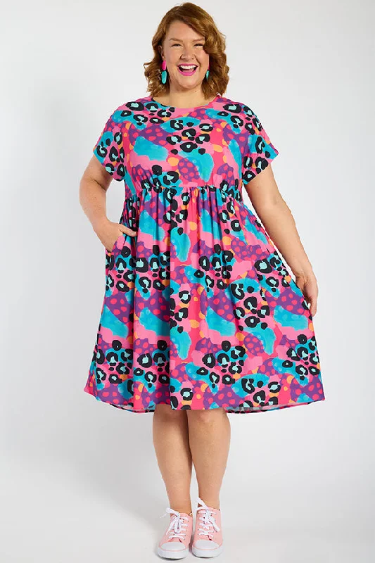 Bam Inky Leopard Dress