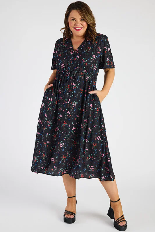 Marley Red Posies Dress