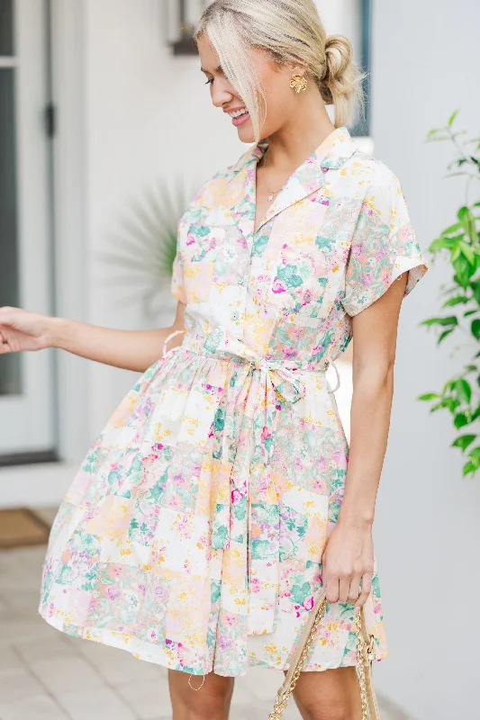 New Plans Pink Floral Dress